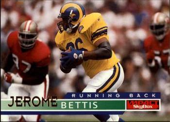 Jerome Bettis St. Louis Rams 1995 SkyBox Impact NFL #120